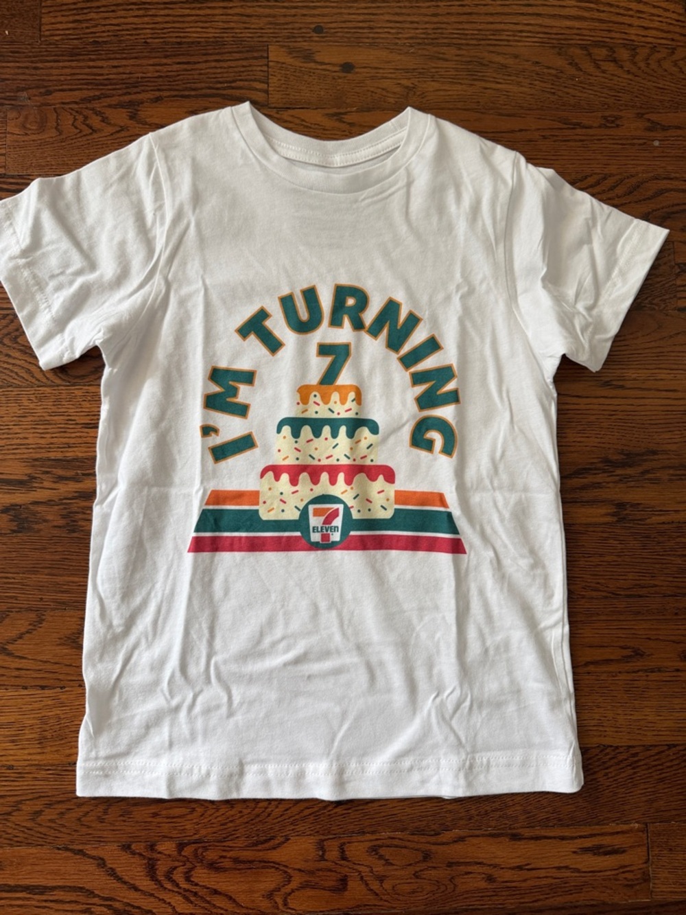 🌟 BRAND NEW 🌟7-Eleven Birthday Kids Tee for 7th Birthday